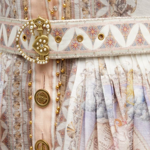 Zimmermann Pastel Print Midi Dress - Picture 5 of 7